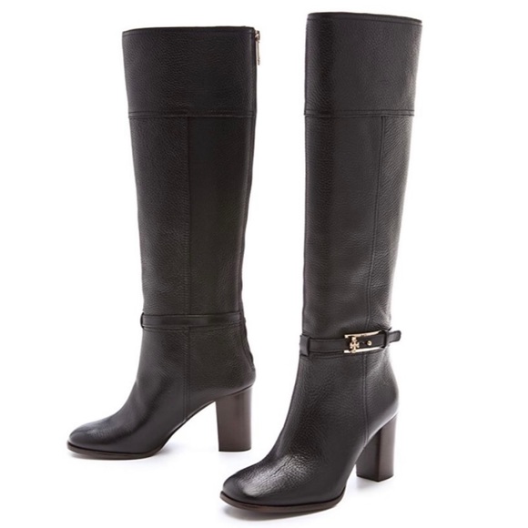 Tory Burch Shoes - Tory Burch Jenna Heel Ankle Buckle Riding Boots